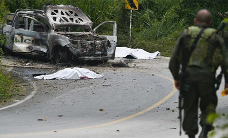 Ataque con explosivos en Colombia